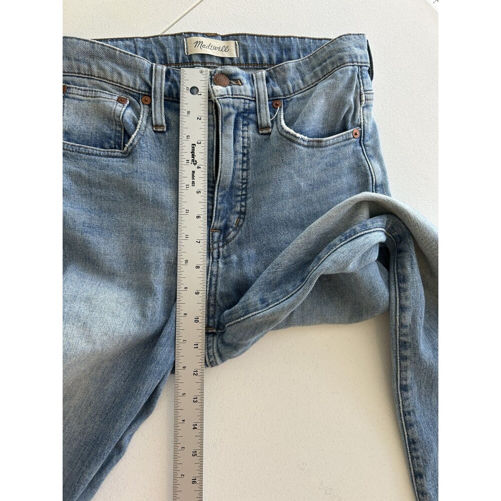 Madewell Slim Demi-Boot Jeans Light Wash Size 25 High Rise - Picture 9 of 13